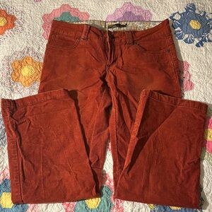 Prana Brick Red 30x29 Mid Rise Corduroy Pants